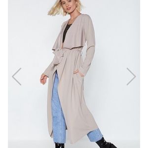 Nasty Gal duster coat